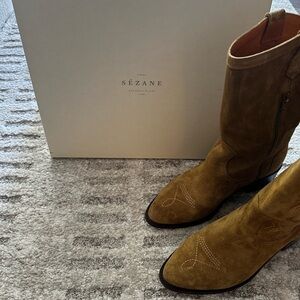 Sezane Ivana Suede Boots